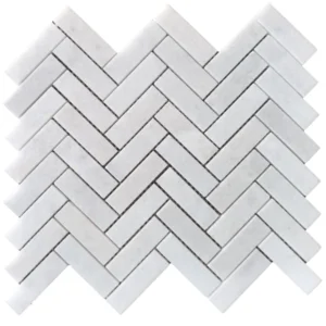 CARRARA Marmuro Heringbone — natūralus akmuo